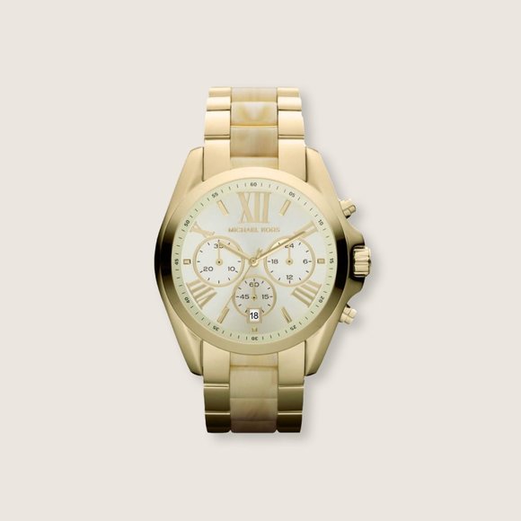 MICHAEL KORS • Bradshaw Chronograph Gold Watch - Picture 1 of 8
